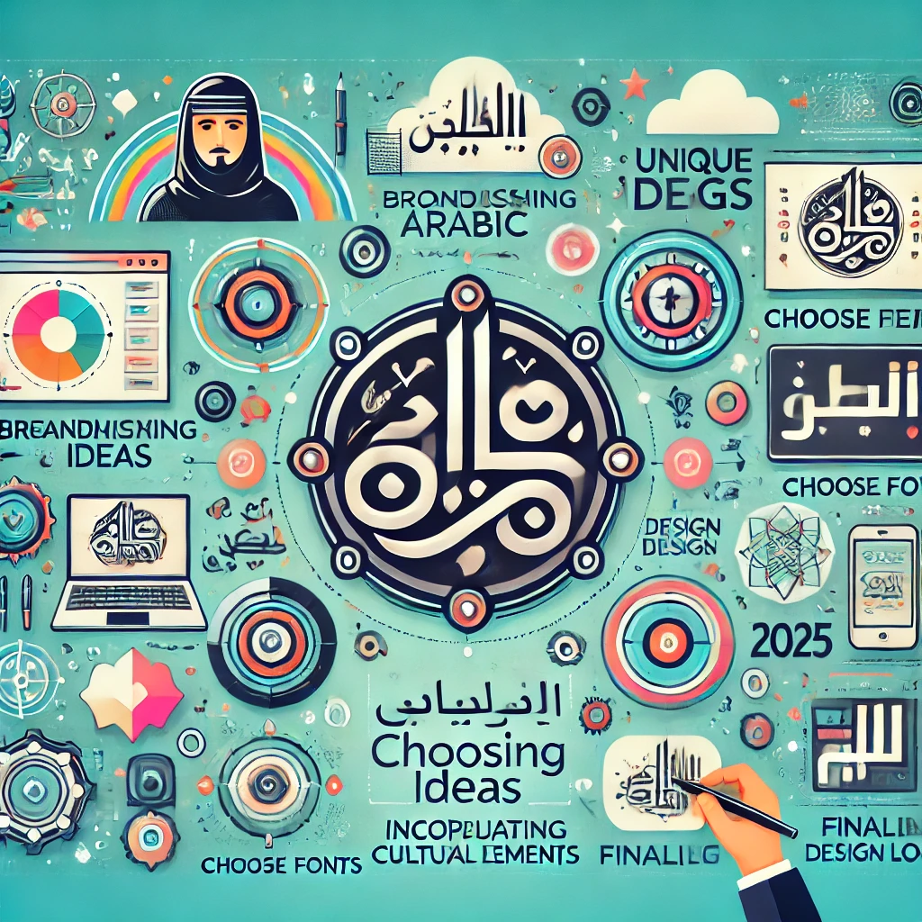 خطوات إنشاء لوقو عربي مميز 2025