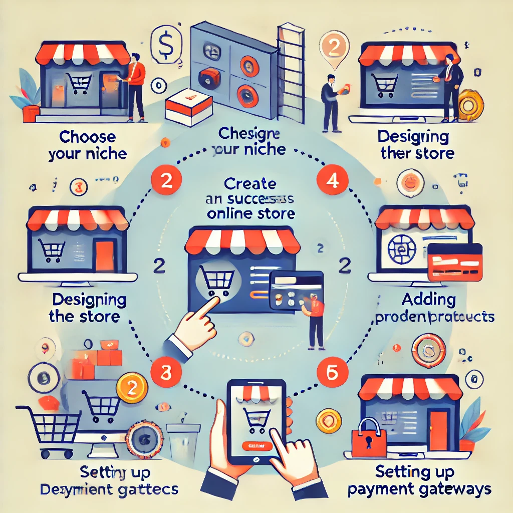 خطوات بسيطة لإنشاء متجر إلكتروني ناجح