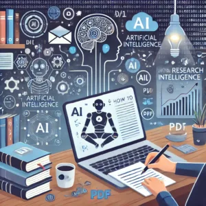كيفية كتابة بحث عن الذكاء الاصطناعي pdf