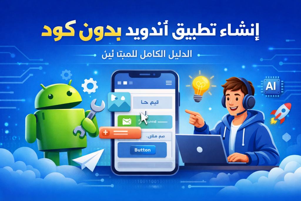 إنشاء تطبيق أندرويد بدون كود