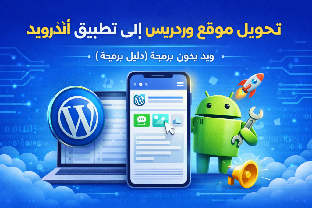 تحويل موقع ووردبريس إلى تطبيق أندرويد بدون برمجة