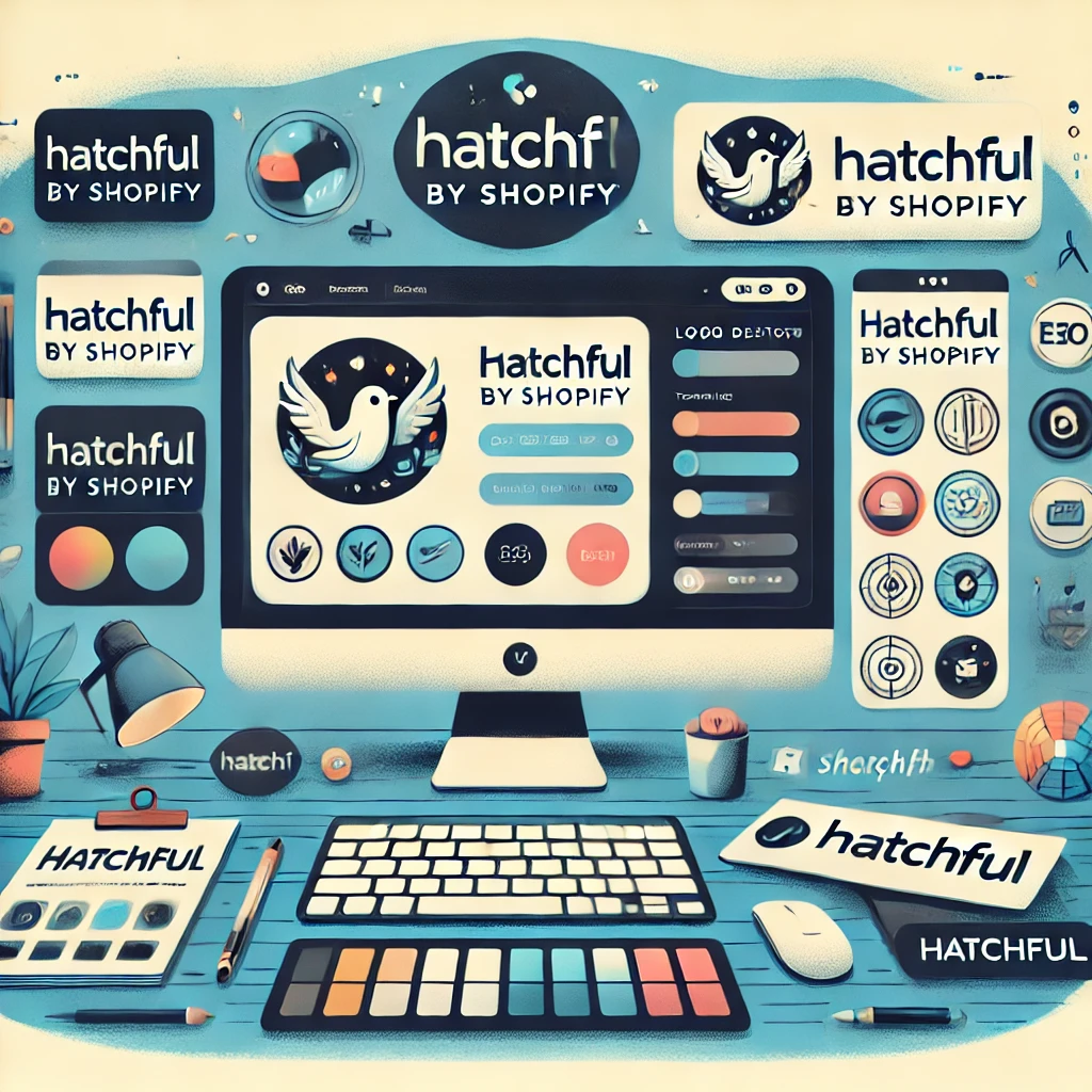 Hatchful by Shopify logo design tool interface