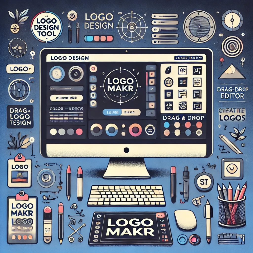LogoMakr logo design tool interface