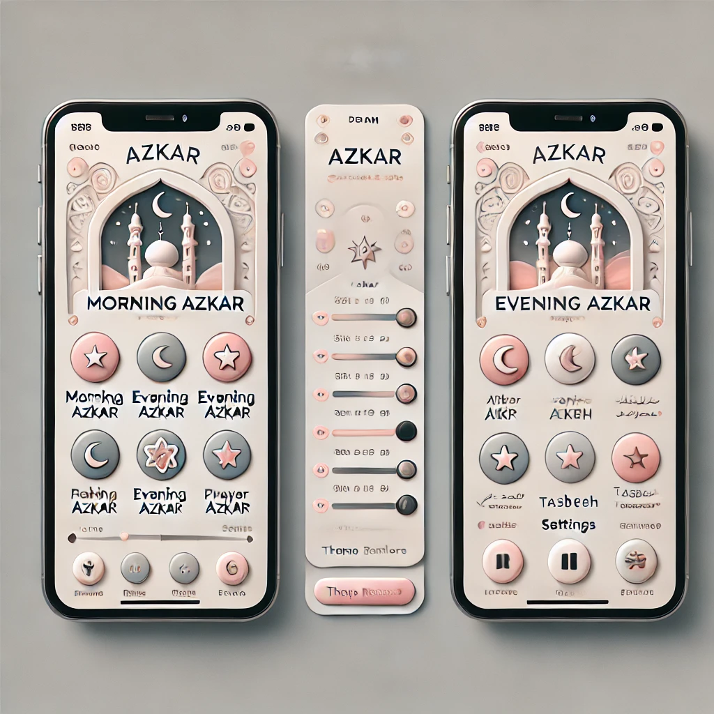 iPhone Azkar app screenshots