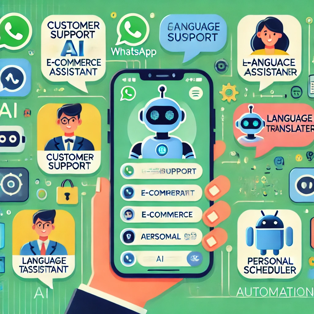 أنواع مختلفة من بوتات الذكاء الاصطناعي المتوفرة لواتساب