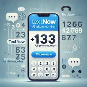 تطبيق TextNow مع خيارات اختيار الرقم الأمريكي