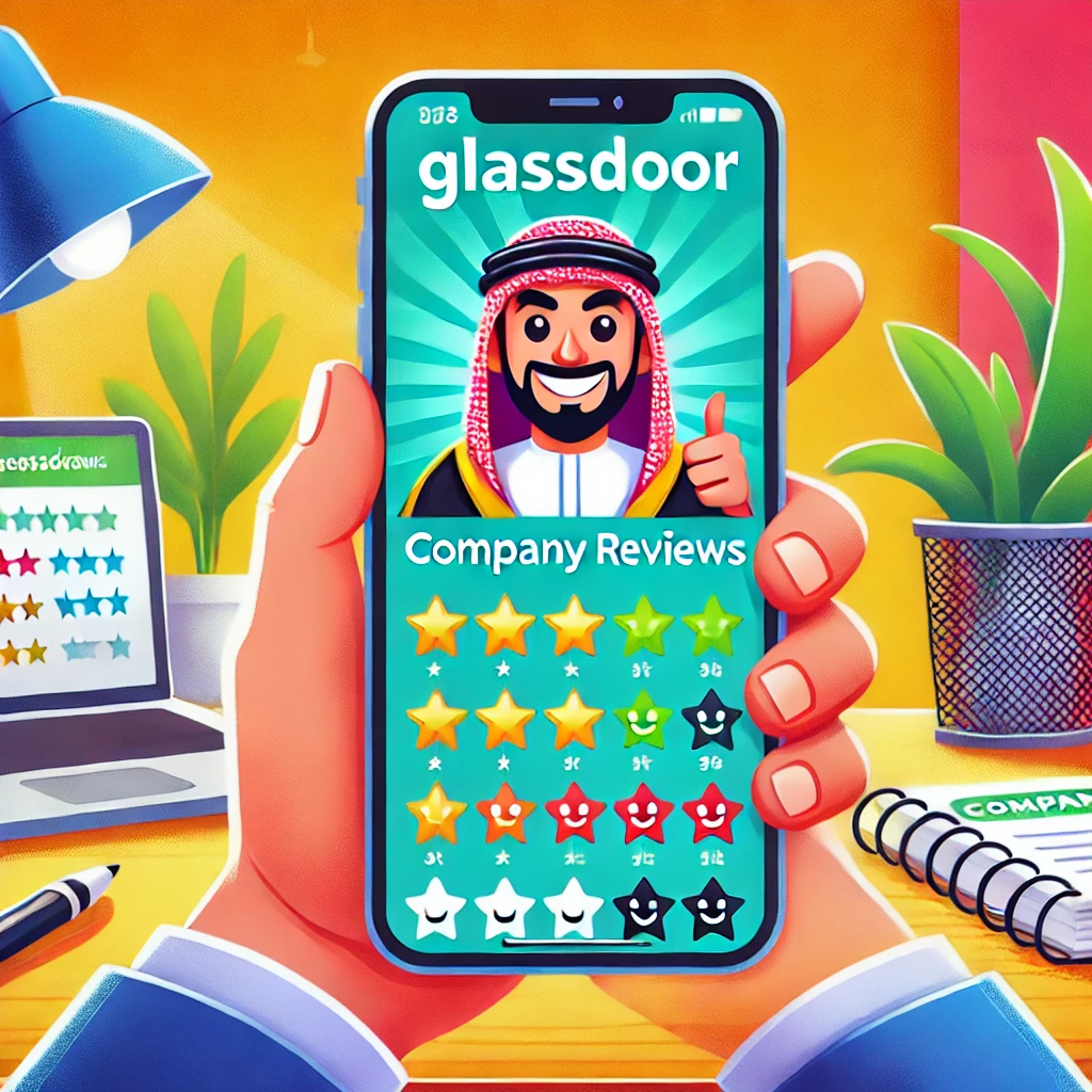 تقييمات الشركات في تطبيق Glassdoor