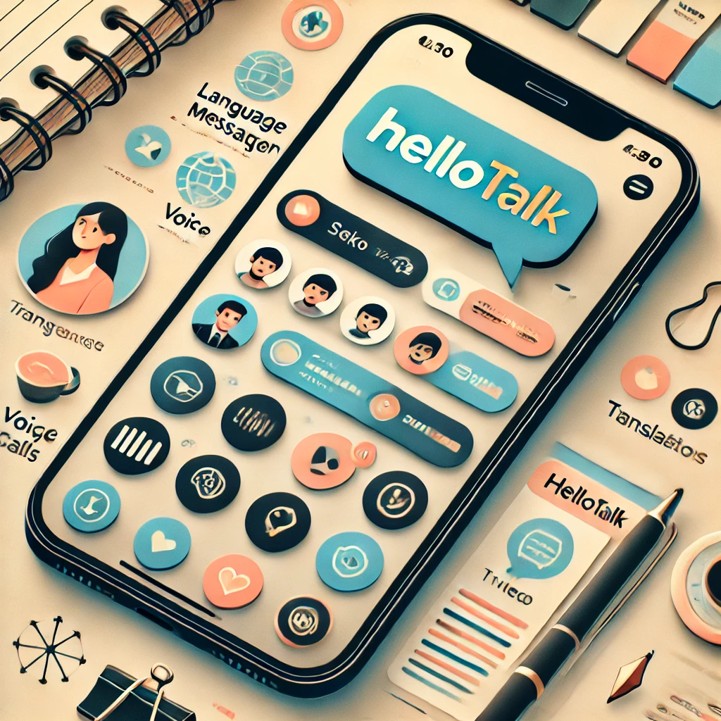 واجهة HelloTalk للتواصل