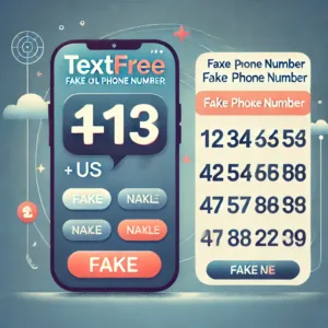 واجهة تطبيق TextFree مع خيارات اختيار الرقم الوهمي