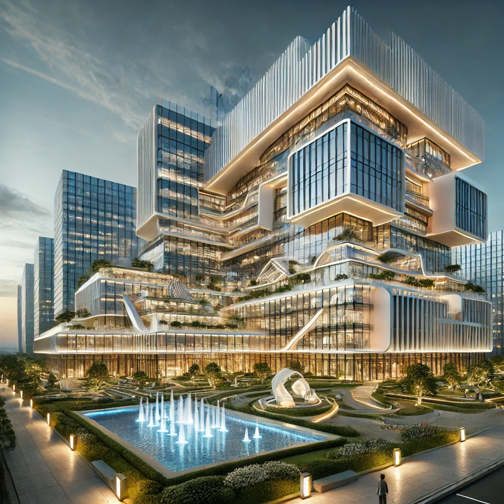 فندق فاخر حديث ذو تصميم مبتكر