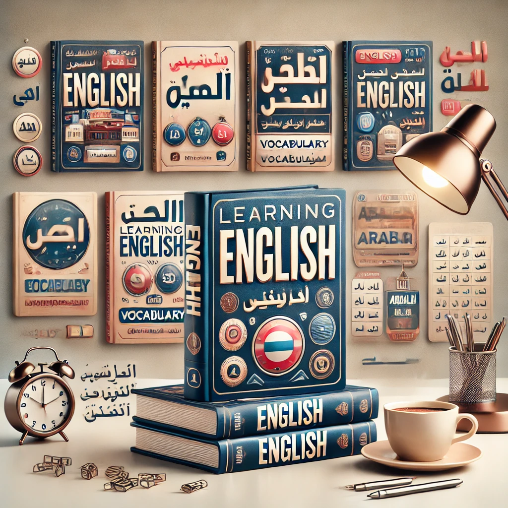 مجموعة من الكتب التعليمية باللغة الإنجليزية وبشروحات عربية
