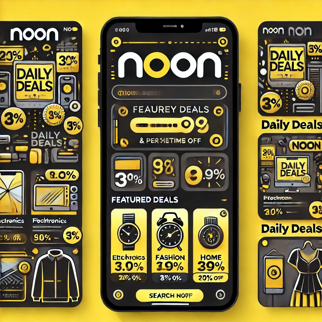 واجهة تطبيق نون تعرض العروض اليومية